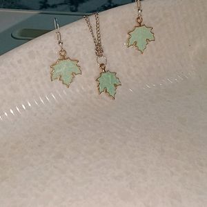 Charm Earrings And Nech Chain