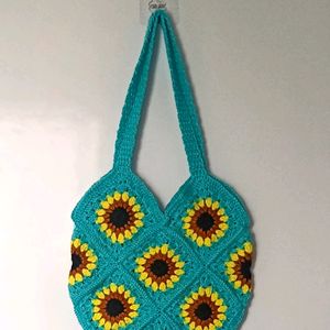 Crochet 🧶 Sunflower 🌻bag