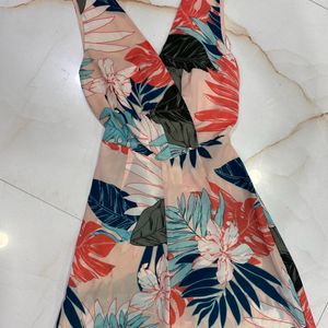 Tropical Print Jumpsuit