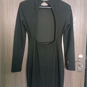 Beautiful🤩🤩 Long Sleeve Maxi Dress (Black)-Backl