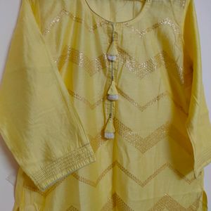 Lemon Yellow Kurti