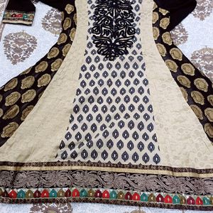 Black And Beige Kurta