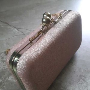 Beautiful peach color clutch