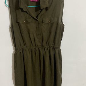 Olive Dress & Top