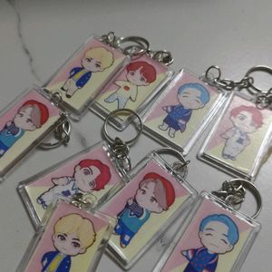 BTS Keychain Set Of 9