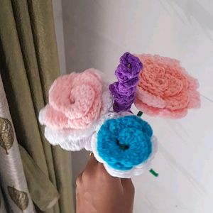 Crochet Rose Bouquet