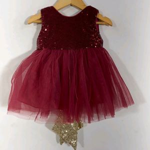 Maroon Western Gown (Girls)