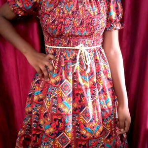 Multicolour Midi / Frock