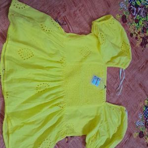 Yellow Crop Top 50%Off