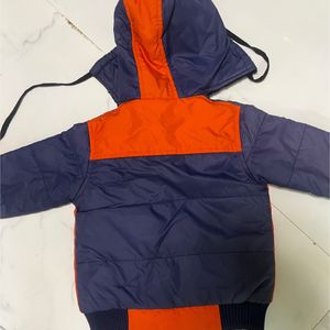 Winter Jacket For Kids- Orange