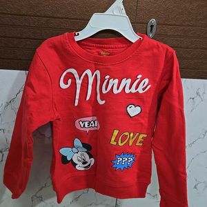 Sweatshirt For Kids (Red Minnie)