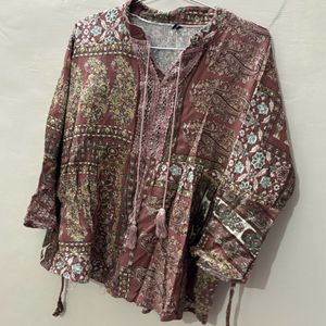 Mauve short kurti style top