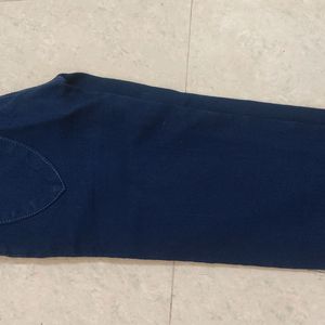 Blue LKnee Length Jean With Blu