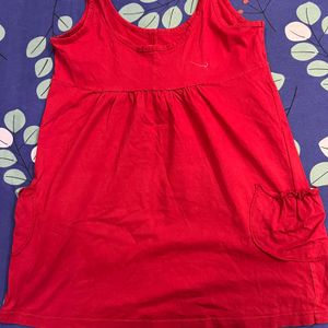 RED CUTE BABY TOP FOR WOMEN