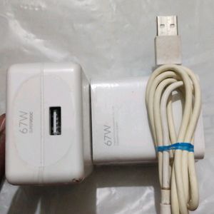 Original Adaptor And Data Cable Redmi Oneplus