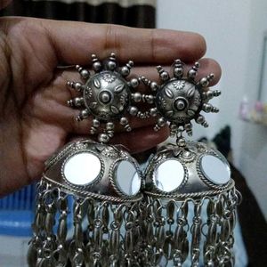 Silver Colour Big Earing