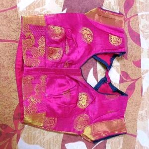 banarasi silk saree with designer blouse