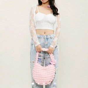 URBANIC baby pink hobo bag🩷🎀