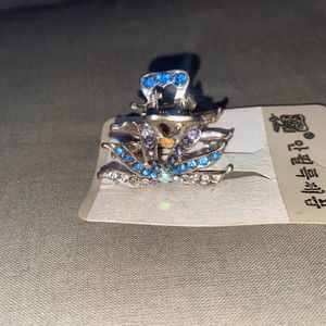 Blue Crystal Hair Clip