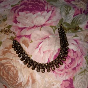 Oxidized Black Gold Necklace