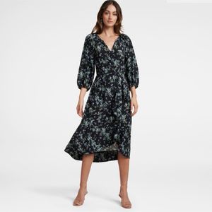 Forever New MAYA FRILL WRAPMIDI DRESS