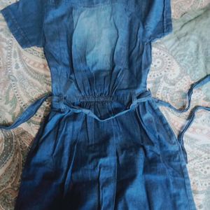 Girl's Denim Dress 6-8 Years