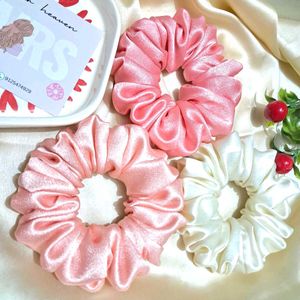 Combo Satin Scrunchies