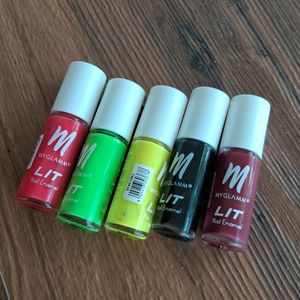 Myglamm Set Of 5 Nailpolish