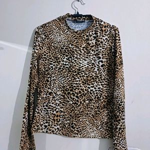 Shein Leopard Print Top