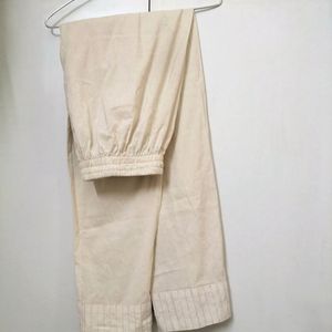 Om Sai Latest Creation Off-white Kurta Pant Set