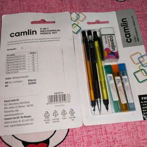 Camlin 3 In 1 Mechanical Pencil Kit With XL Eraser