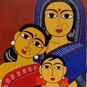 Beautiful Indian Culture Artwork On Canvas