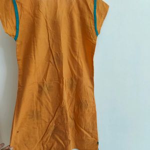 Orange Kurthi In Good Condition