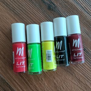 Myglamm Set Of 5 Nailpolish