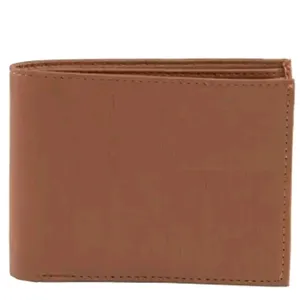 Designer Brown Artificial Leather Two Fold Wallet