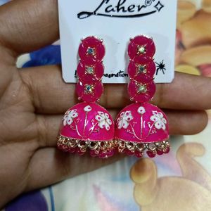 Mini Pink Jhumka