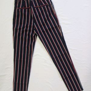 Blue Trouser With Red And White Strips Waist 26