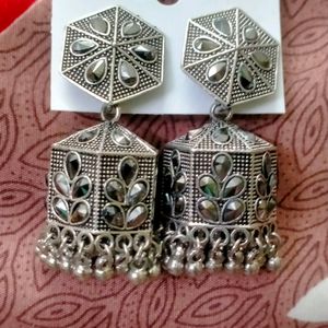 Oxidised Jhumka