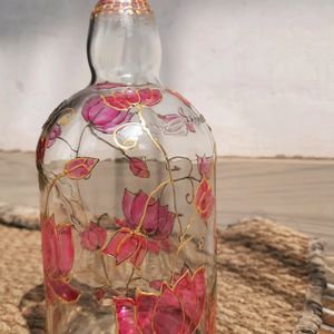 Lotus Bloom Light Bottle Art