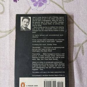 Such A Long Journey By Rohinton Mistry