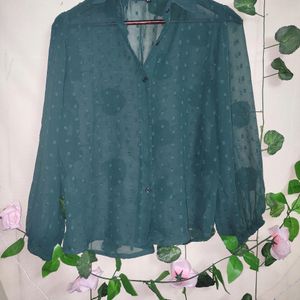 GREEN Colour Shear Shirt