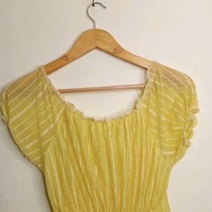 Butterfly Yellow Casual Top (Girl' s)