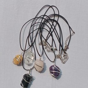 Crystal Pendants Combo Of 5