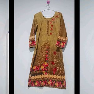 Designer Suit  Brown Colour