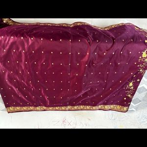 Fancy Silk Cotton Saree Without Blouse 02