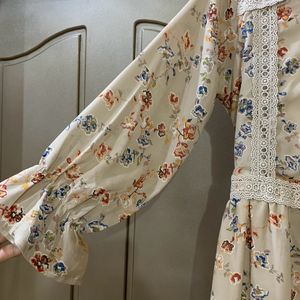 Korean Floral Dress