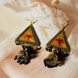 Triangle Resin Jhumka