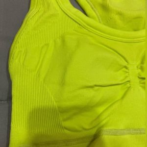 adidasAdidas Lime Green Studio Bra