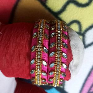 Silk Thread Bangles Combo