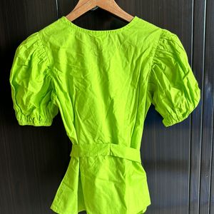 Athena Neon Green Top